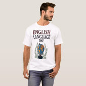 DAG VAN DE ENGELSE TAAL T-SHIRT (Voorkant volledig)