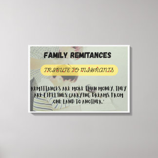 Dag van de Familieovermakingen Canvas Afdruk