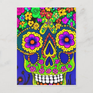 dag van de feestdag in heldere kleuren briefkaart