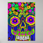 dag van de feestdag in heldere kleuren poster (Voorkant)