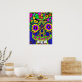 dag van de feestdag in heldere kleuren poster (Keuken)