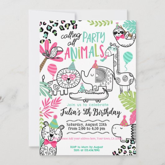 Dag van de feestdieren kaart (Voorkant)