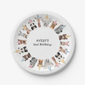 Dag van de feestdieren papieren bordje (Voorkant)