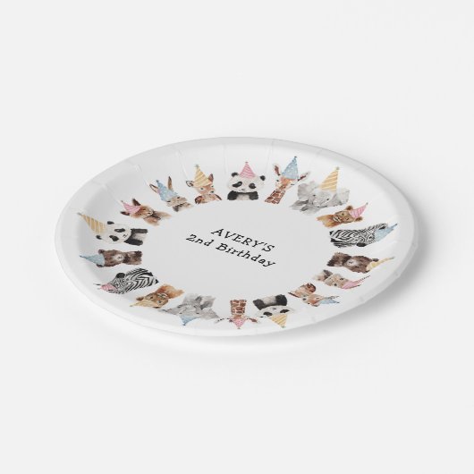 Dag van de feestdieren papieren bordje (Gekanteld)