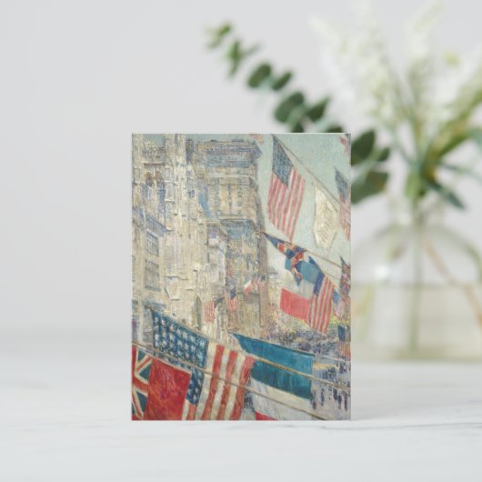 Dag van de Geallieerden | Childe Hassam Briefkaart (Staand voorkant)