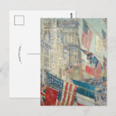 Dag van de Geallieerden | Childe Hassam Briefkaart (Voorkant / Achterkant)