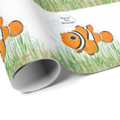 Dag van de gekke-vis voor de derde verjaardag cadeaupapier (Rol Hoek)