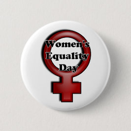 Dag van de gelijkheid van vrouwen en mannen ronde button 5,7 cm