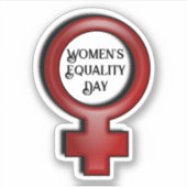 Dag van de gelijkheid van vrouwen en mannen sticker (Voorkant)