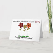 dag van de gelukkige adoptie kaart (Voorkant)