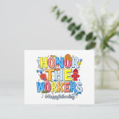 Dag van de gelukkige arbeiders (Staand voorkant)