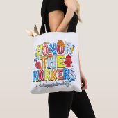 Dag van de gelukkige arbeiders tote bag (Dichtbij)