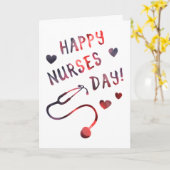dag van de gelukkige verpleegkundigen BOKEH Kaart (Gele Bloem)