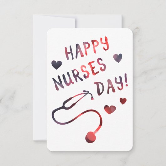 dag van de gelukkige verpleegkundigen BOKEH Kaart (Voorkant)