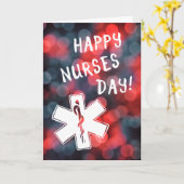 dag van de gelukkige verpleegkundigen kaart (Gele Bloem)