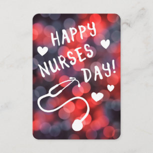 dag van de gelukkige verpleegkundigen kaart