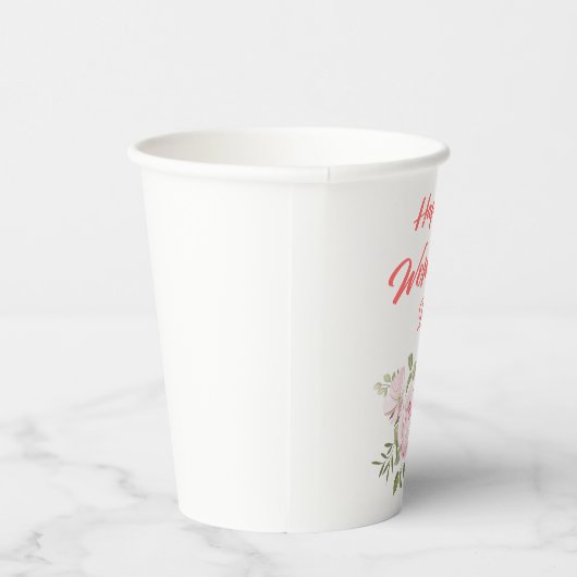 dag van de gelukkige vrouw papieren bekers (Rechts)