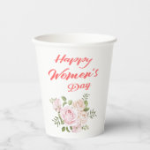dag van de gelukkige vrouw papieren bekers (Voorkant)