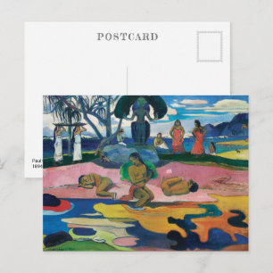 Dag van de God Paul Gauguin Briefkaart