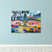 Dag van de God | Paul Gauguin | Canvas Afdruk (Insitu (Houten vloer))
