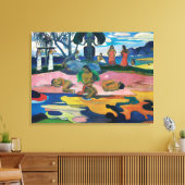 Dag van de God | Paul Gauguin | Canvas Afdruk (Insitu (Woonkamer))