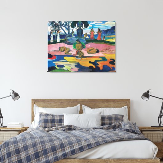 Dag van de God | Paul Gauguin | Canvas Afdruk (Insitu (Slaapkamer))