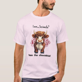 Dag van de Grumpy Highland Koe Valentijn T-shirt
