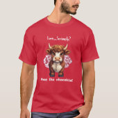 Dag van de Grumpy Highland Koe Valentijn T-shirt (Voorkant)