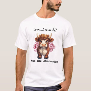 Dag van de Grumpy Highland Koe Valentijn T-shirt