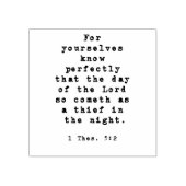 Dag van de Heer Schrift Rubberstempel (Afrduk)