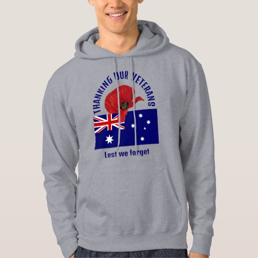 Dag van de herdenking van Australische veteranen Hoodie (Voorkant)