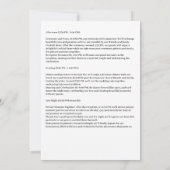 Dag van de huwelijkstijdlijn Koppels Kaart (Achterkant)