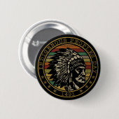 Dag van de Inheemse Volken 1941 Native American Ronde Button 5,7 Cm (Voorkant /achterkant)