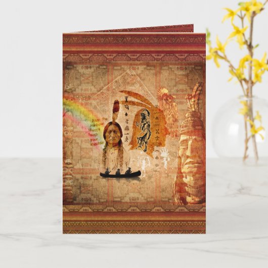 Dag van de Inheemse Volken 2e maandag in oktober K Kaart (Gele Bloem)