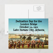 Dag van de inwijding London Bridge Briefkaart (Voorkant / Achterkant)