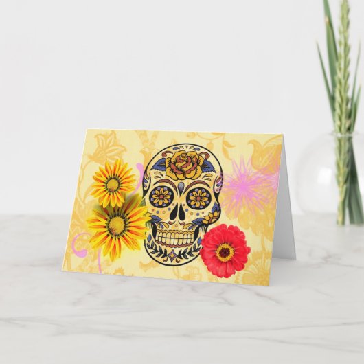 Dag van de Kaart van de schedel van het dode snoep (Voorkant)