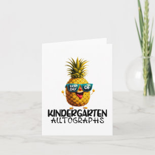 Dag van de kleuterschool handtekening Afstuderen j Kaart