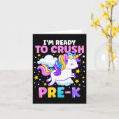 Dag van de kleuterschool Ik ben klaar om Pre-K een Kaart (Gele Bloem)