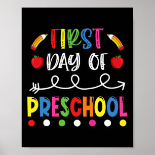 Dag van de kleuterschool Terug naar school leraar Poster
