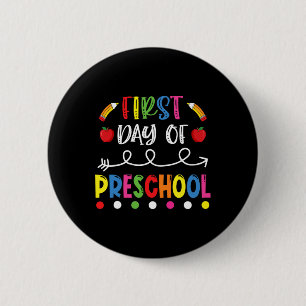 Dag van de kleuterschool Terug naar school leraar  Ronde Button 5,7 Cm