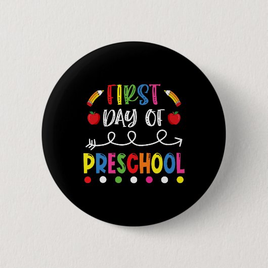 Dag van de kleuterschool Terug naar school leraar Ronde Button 5,7 Cm (Voorkant)