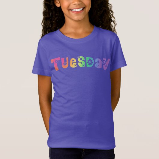 Dag van de klok Dinsdag van de week T-shirt (Voorkant)