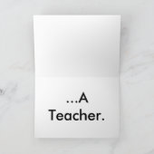 Dag van de leerkracht Wenskaart 4 Kaart (Binnen)