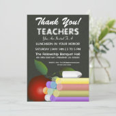 Dag van de leerkrachten | Uitnodigingen voor lerar (Staand voorkant)