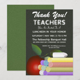 Dag van de leerkrachten   Uitnodigingen voor lerar