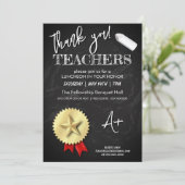 Dag van de leerkrachten | Uitnodigingen voor lerar (Staand voorkant)