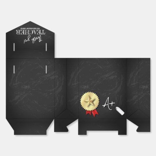 Dag van de leerkrachten | waardering van de leerkr bedankdoosjes (Ongevouwen)