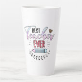Dag van de leraar Beste leraar Overste Latte Mok (Voorkant)