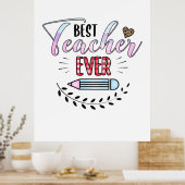 Dag van de leraar Beste leraar Overste Poster (Keuken)