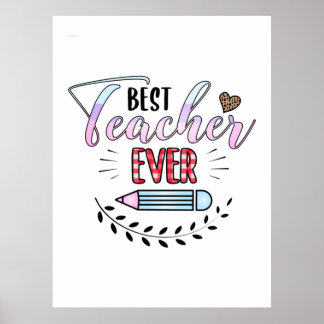 Dag van de leraar Beste leraar Overste Poster